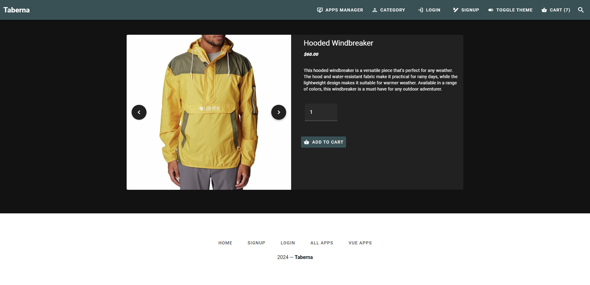 Taberna DRF eCommerce