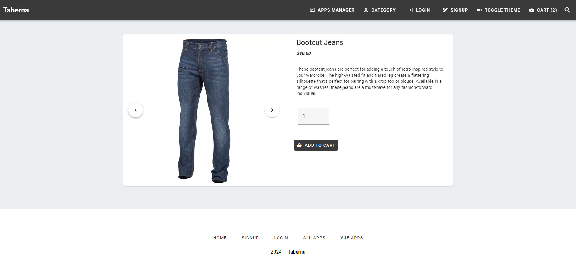 Vue.js eCommerce App