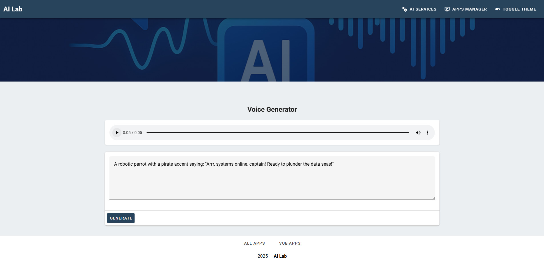 AI Lab Front-End