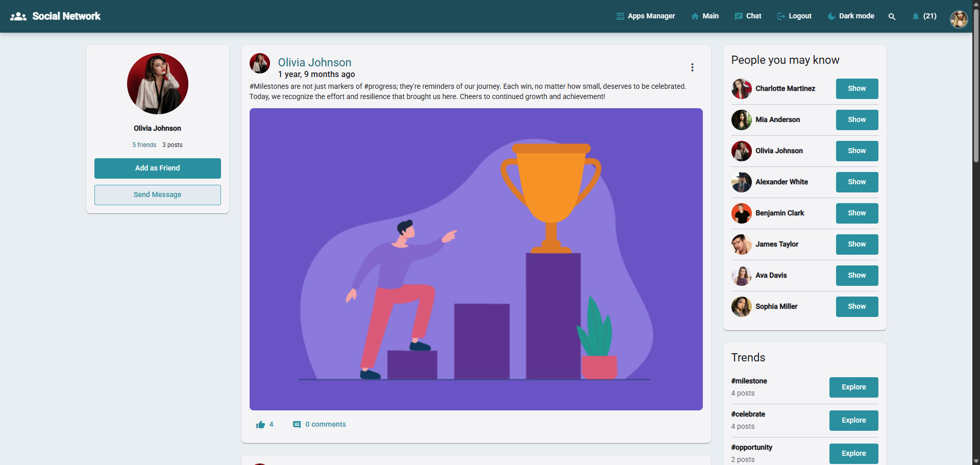 Social Network Angular