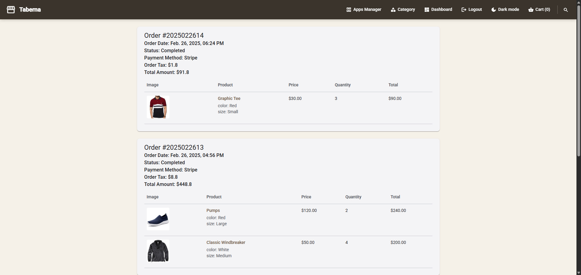 Angular eCommerce App