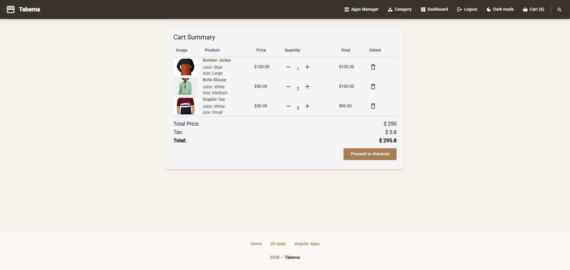 Angular eCommerce App