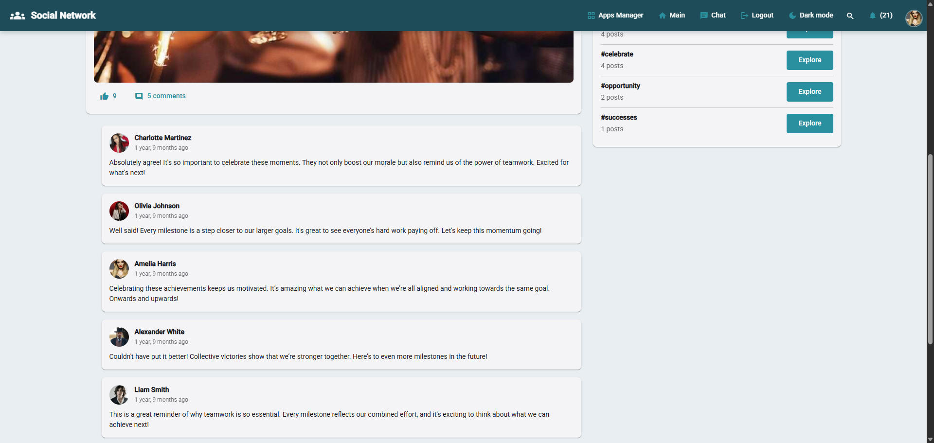 Social Network Angular