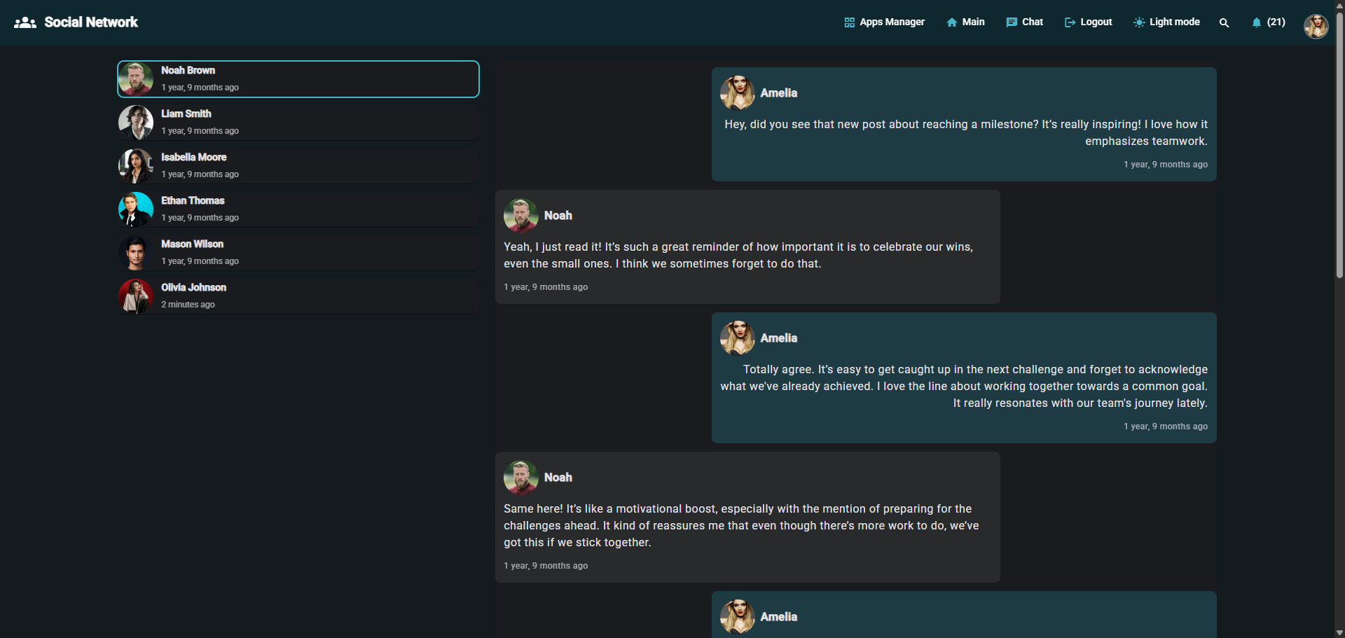 Social Network Angular